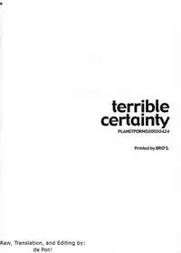 (CR37) [PLANET PORNO (Yamane)] Terrible Certainty (Yotsubato!) [English]