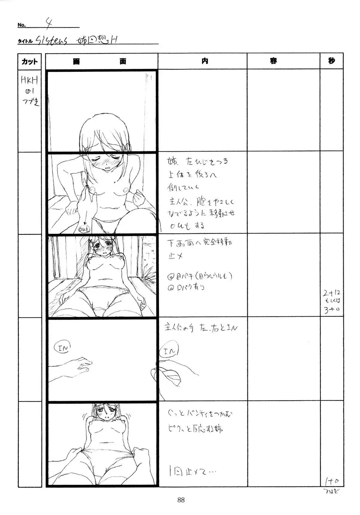 SISTERS -Natsu no Saigo no Hi- H Scene All Part Storyboard