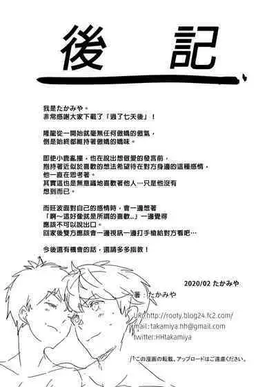 Nanoka Tattara | 過了7天後