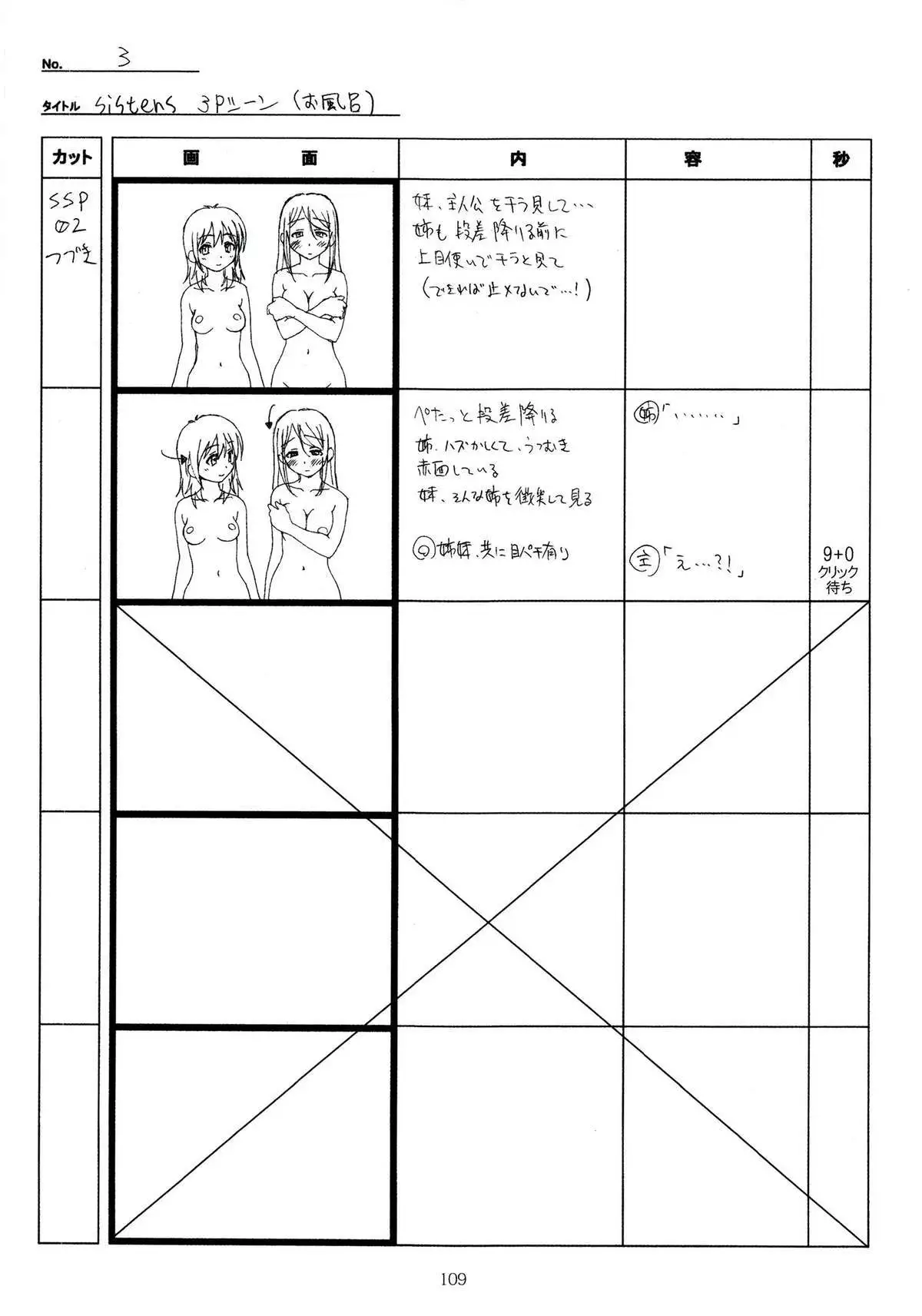 SISTERS -Natsu no Saigo no Hi- H Scene All Part Storyboard