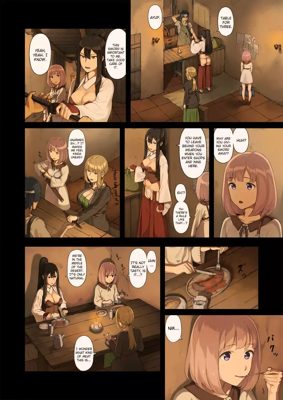 When Female Adventurers Stop at an Oasis in a Desert...