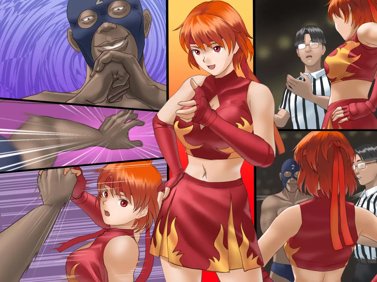 Sex prison fight Hokuto Akane's shame Romero Special
