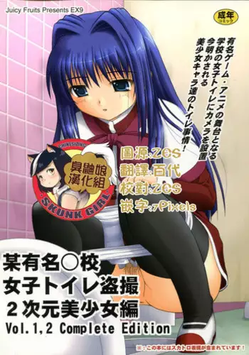 Bou Yuumei Koukou Joshi Toilet Tousatsu 2-jigen Bishoujo Hen Vol. 1, 2 Complete Edition