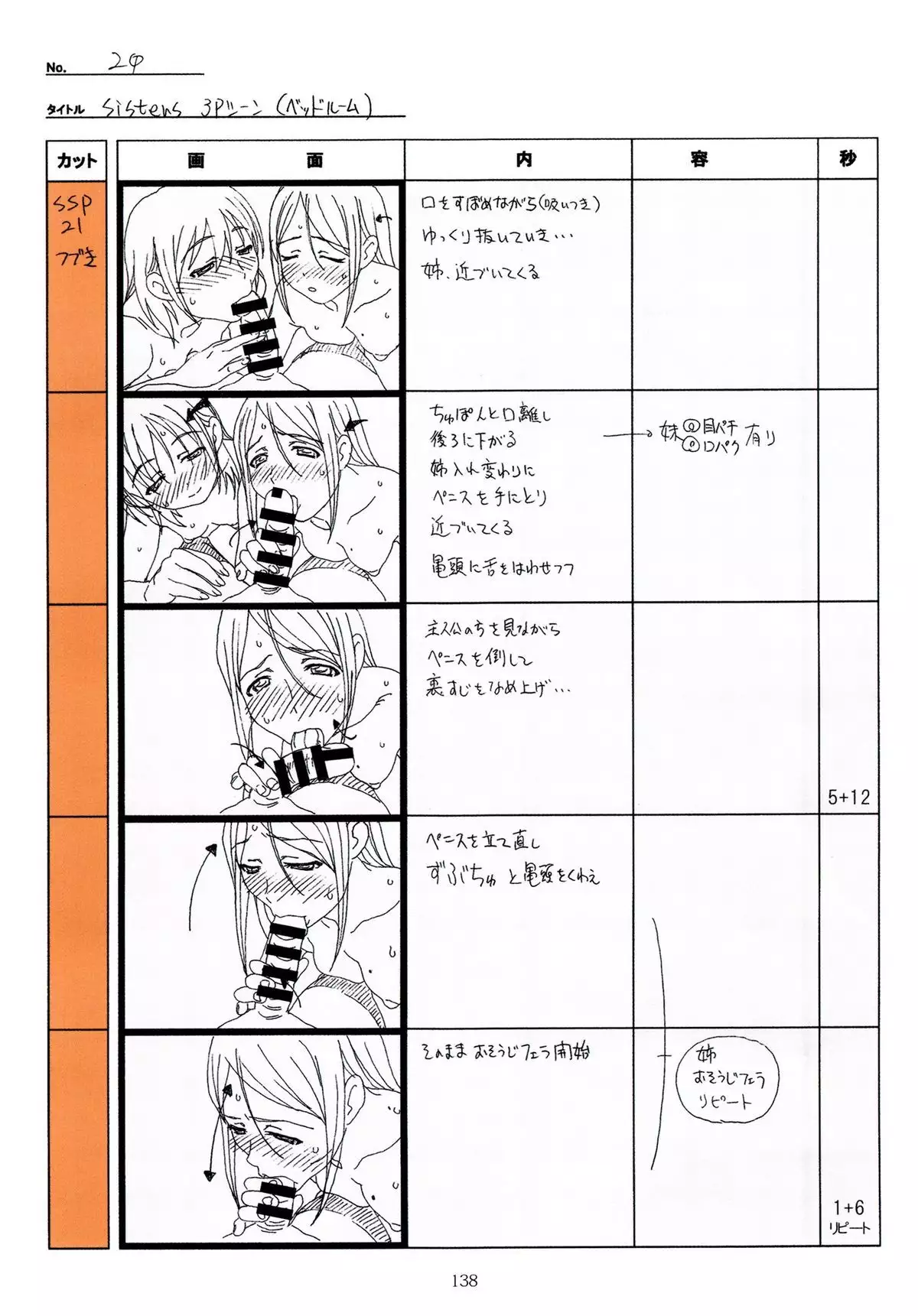 SISTERS -Natsu no Saigo no Hi- H Scene All Part Storyboard