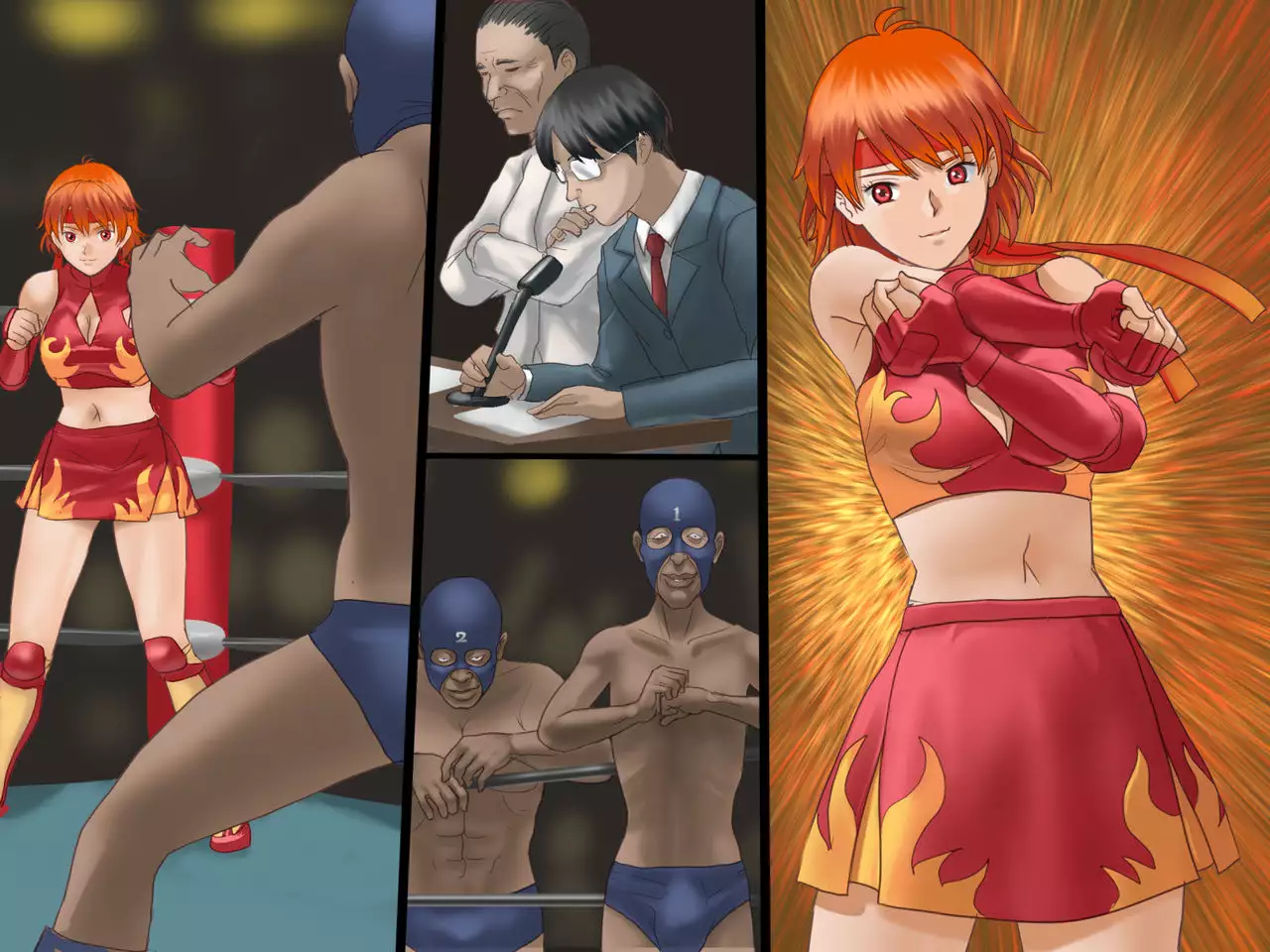 Sex prison fight Hokuto Akane's shame Romero Special