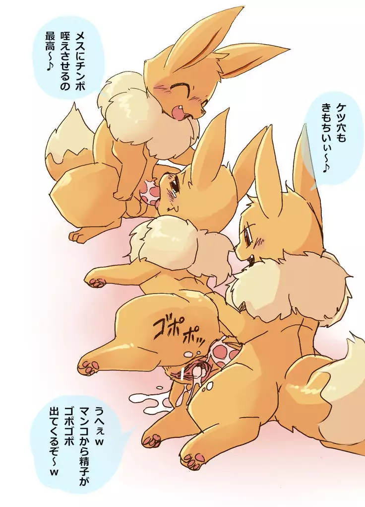 Eevee and Umbreon